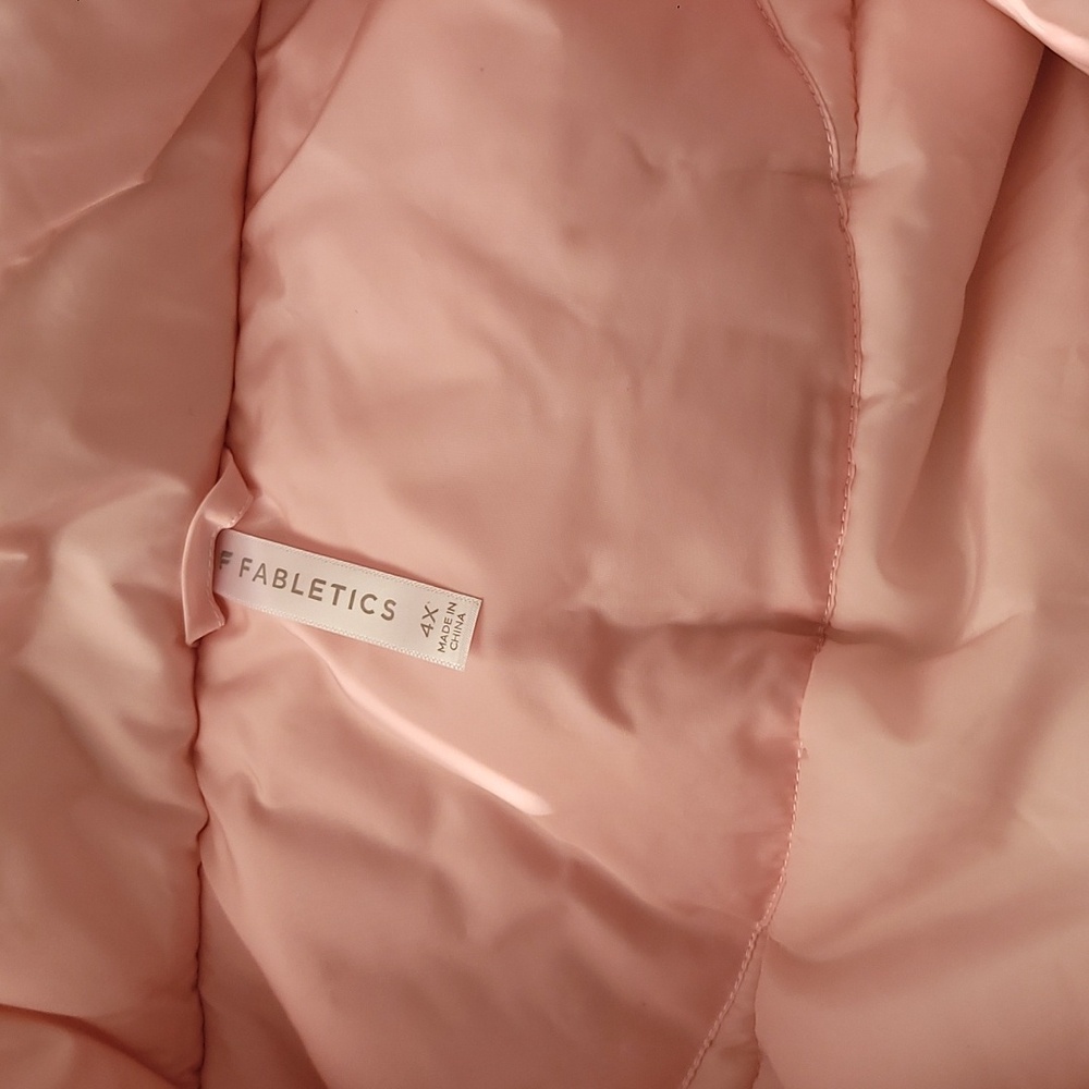 NWT Fabletics Soft Pink Shine All Weather Jacket Coat Size 4XL - Picture 9 of 13